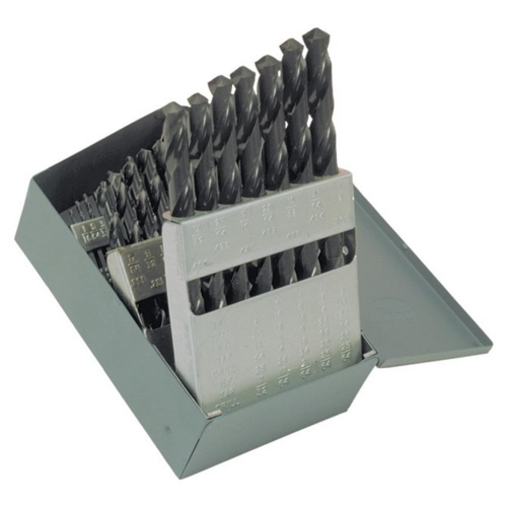 DRILL SET,1/16-1/2 IN,118,HSS,BLK OXIDE
