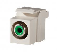 Legrand-Ortronics OR-KSRCAG - KEYSTONE,RCA TO 110, GREEN FOG WHITE
