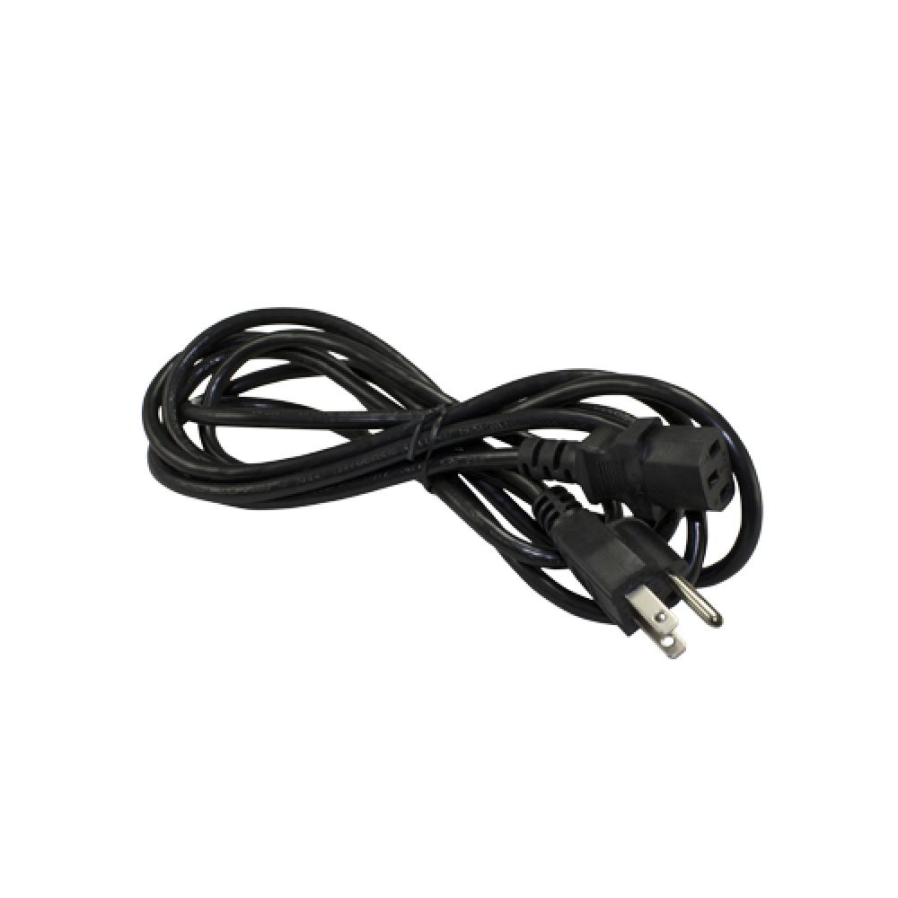 3 Prong C13 Power Cord Black 9 ft