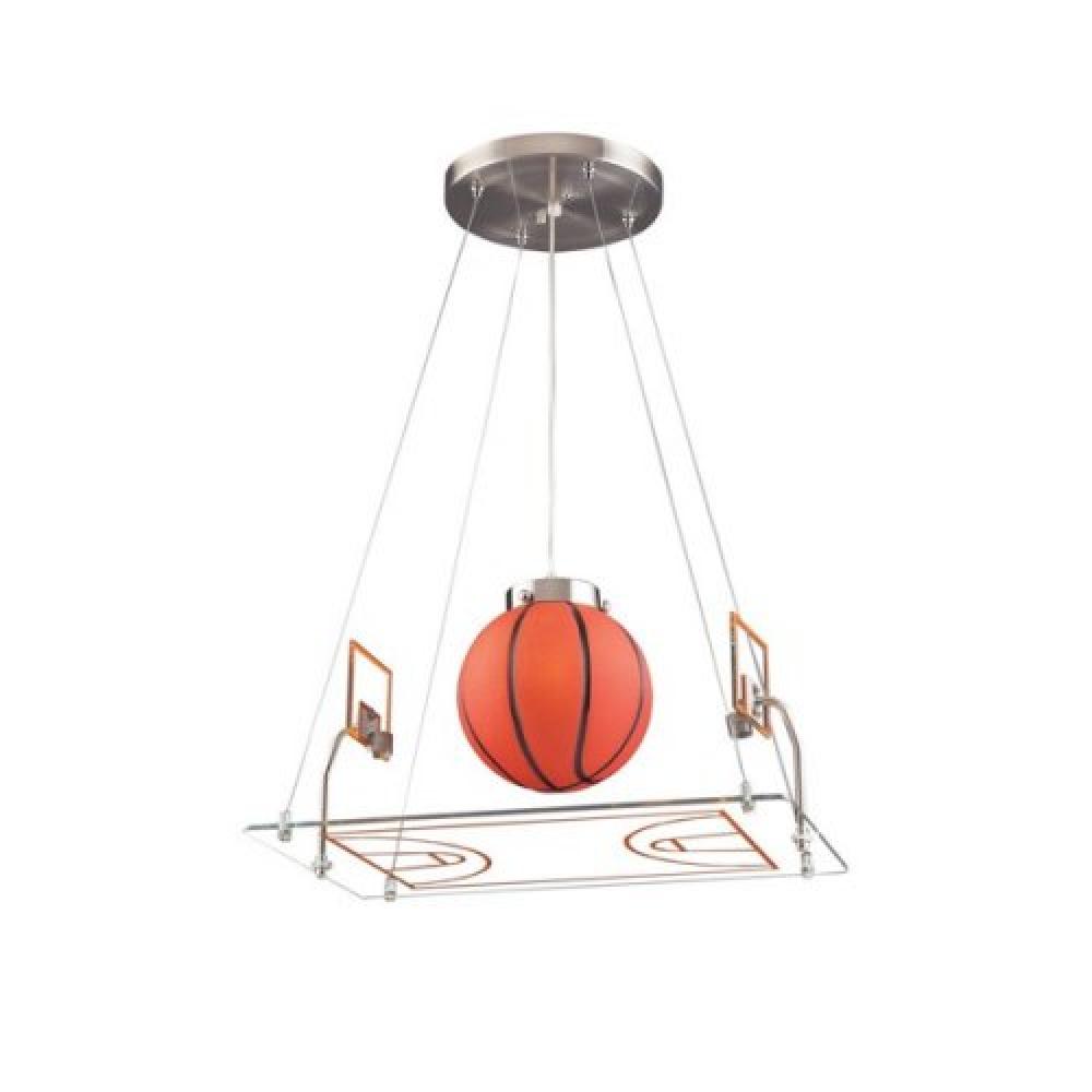 1-LIGHT NOVELTY BASKETBL CRT PENDANT,60W