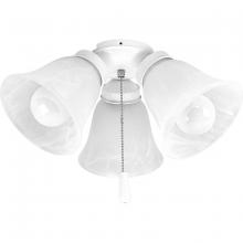 Progress Lighting, a Hubbell affili P2600-30WB - AirPro Three-Light Ceiling Fan Light WH