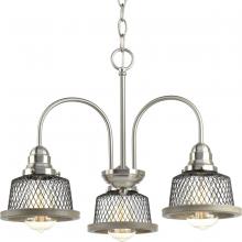Progress Lighting, a Hubbell affili P400073-009 - 3-100W MED CHANDELIER Gray
