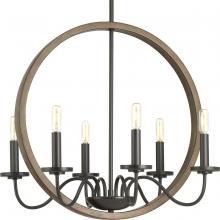 Progress Lighting, a Hubbell affili P400081-020 - Fontayne Six-Light Chandelier BZ