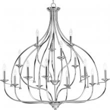 Progress Lighting, a Hubbell affili P400110-015 - 15-60W CAND CHANDELIER Polished Chrome