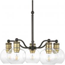 Progress Lighting, a Hubbell affili P400147-020 - 5-60W MED CHANDELIER ABZ