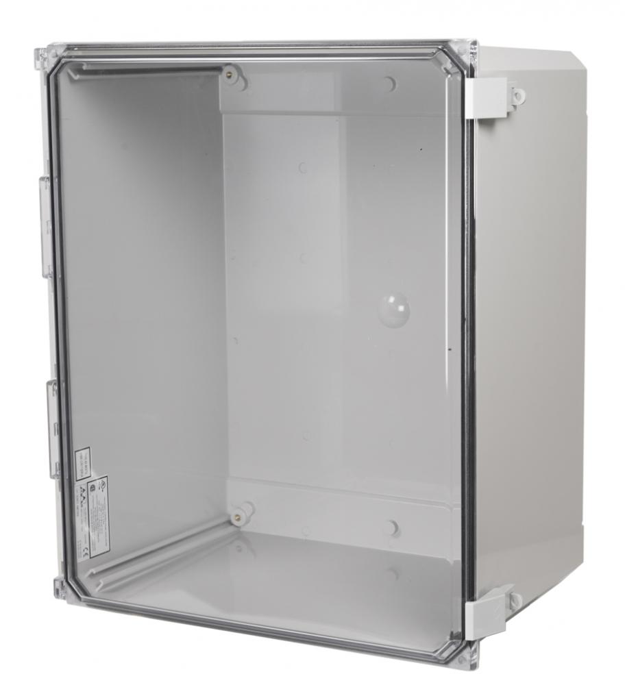 20X16X10 PC ENCL CLEAR HNG NL CVR FEET