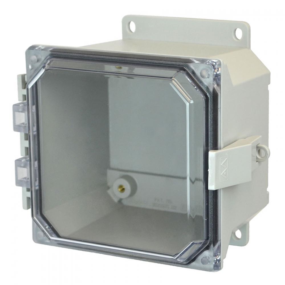 6X6X4 UL ENCL CLEAR HNG NL CVR FLNG