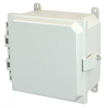 Allied Moulded Products AMP884NL - 8X8X4 PC ENCL HNG NL CVR FEET