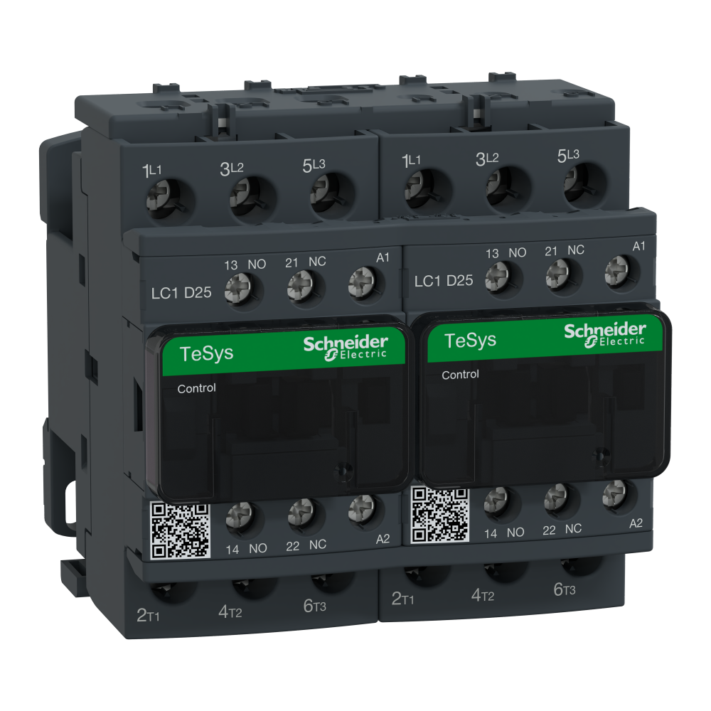 TeSys Deca reversing contactor - 3P(3 NO) - AC-3