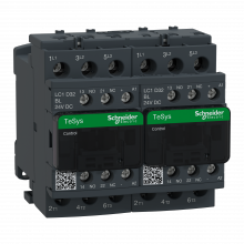 Schneider Electric LC2D32JL - Reversing Contactor, TeSys Deca, 3P(3NO), AC-3,