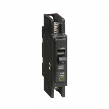 Schneider Electric QOU115B - Mini circuit breaker, QOU, 15A, 1 pole, 120/240