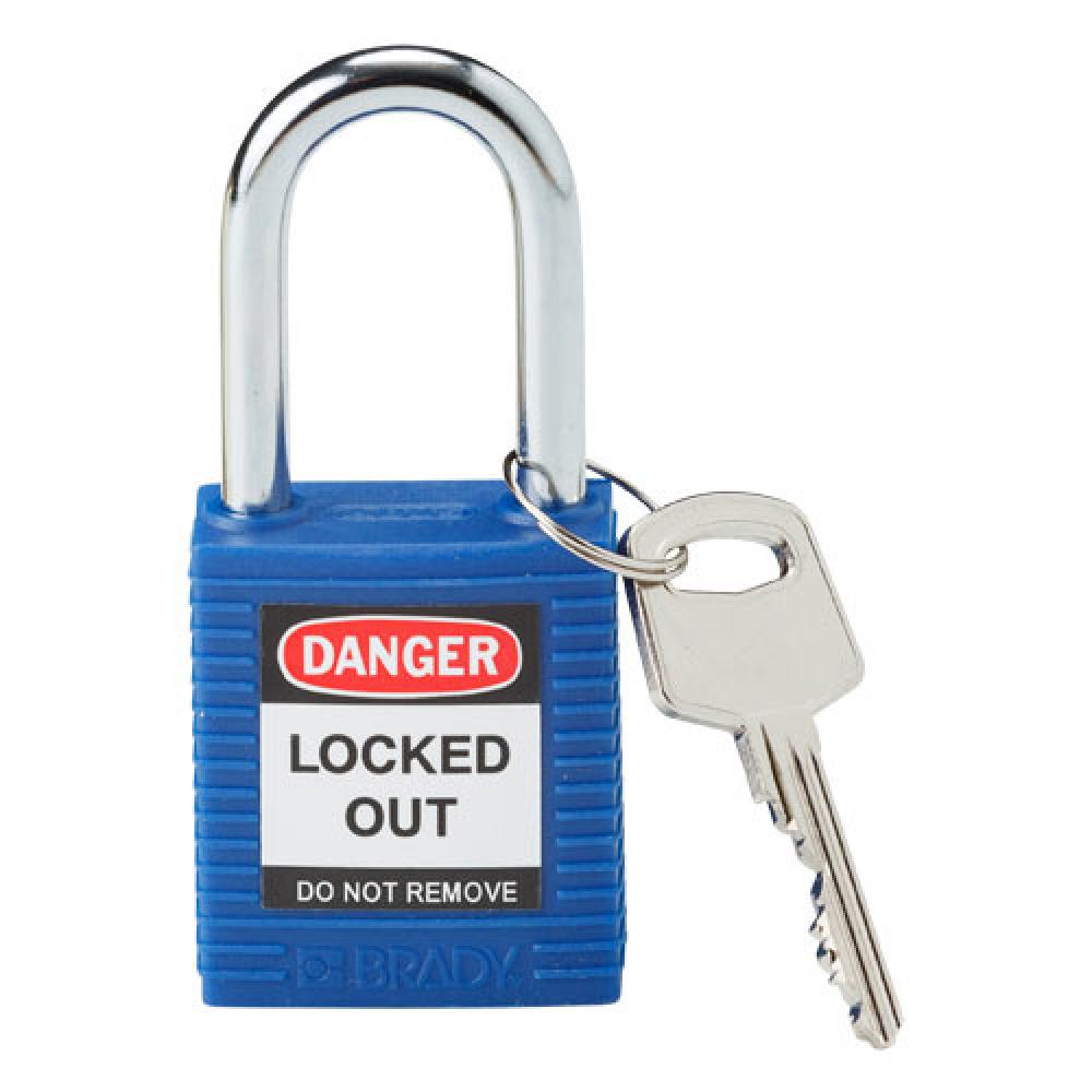 Nylon Padlock 1.5&#34; Steel Shackle KD BU