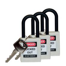 Brady 123341 - Nylon Padlock 1.5" KA WT 3PK