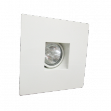 Stanpro REC403-WH-WH - TRIM 4in WH REFL WH FL. SQUARE MR16/GU10