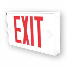 Stanpro SLEXPC0WH - EXIT PLAST FU TENSION UNIV BL 120/347VCA