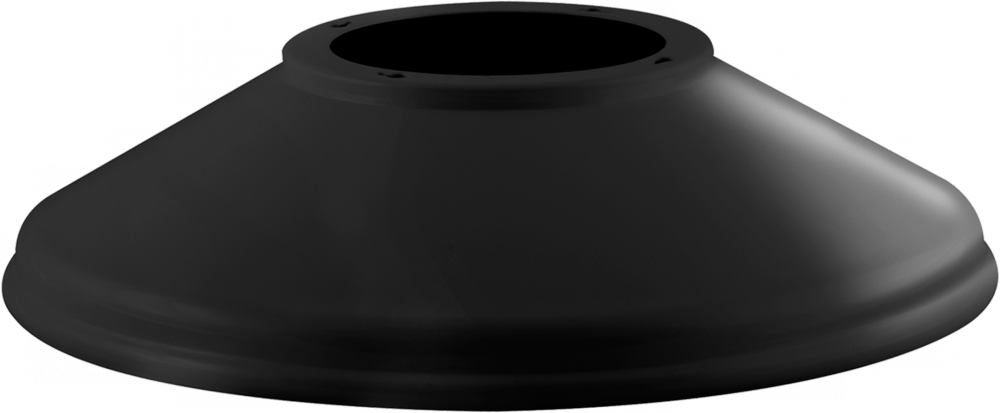 STRAIGHT SHADE FOR GNLED GOOSENECK BLACK