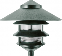 RC Lighting LL23VG RCL - LAWN LIGHT 4 TIER AND  10 Inch  TOP INCANDESCENT
