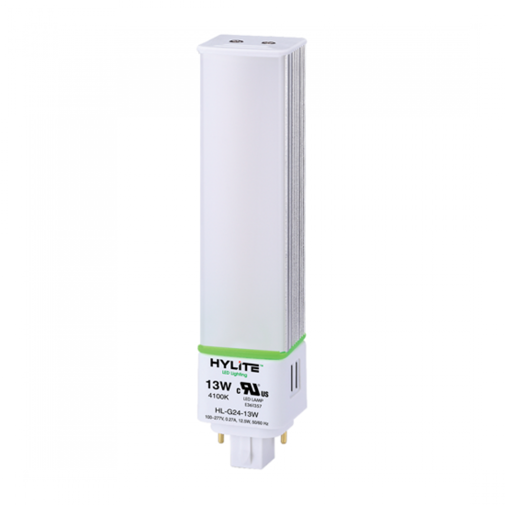 LED PL Lamp, G24, 13W(32W CFL), 41K