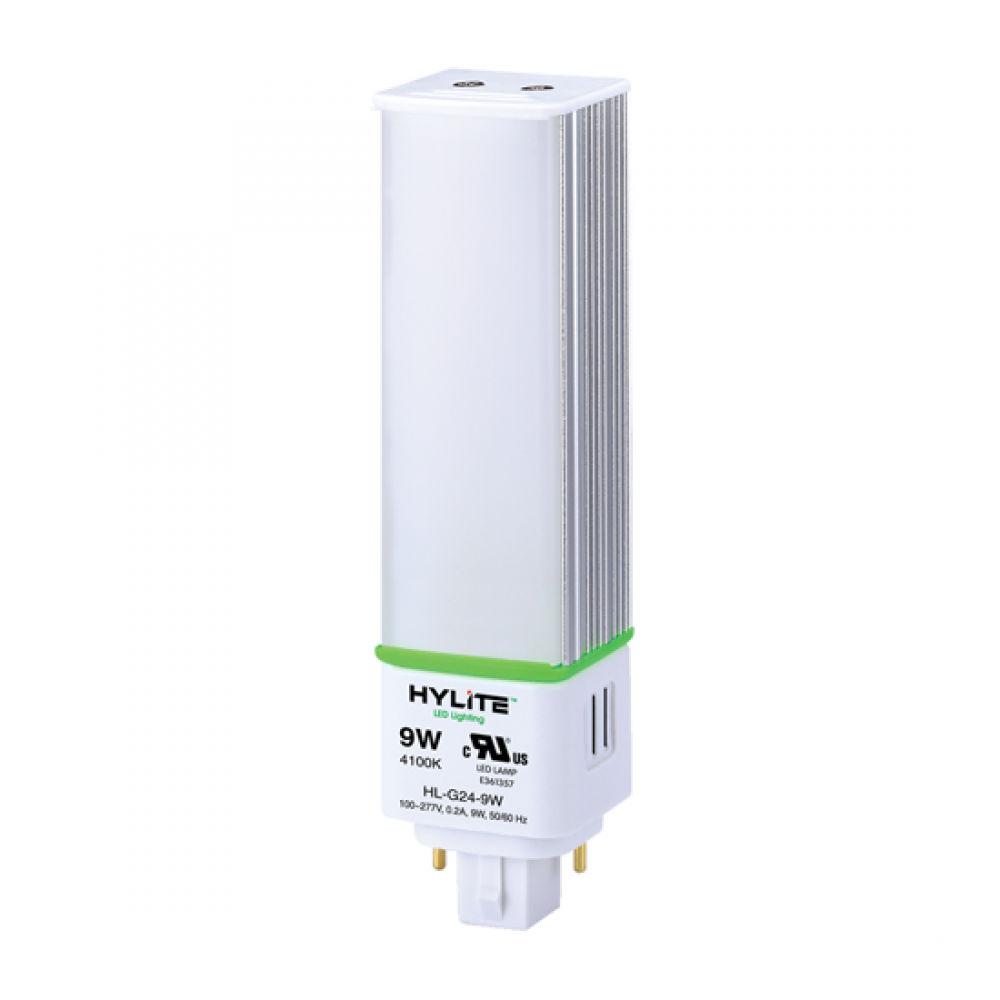 LED PL Lamp, G24,  9W(26W CFL), 50K