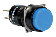 IDEC AB6M-A1P-MW - Pushbutton 16mm Maintained Plastic Oversize Round White 1NO-1NC Contact Solder Tab / Quick