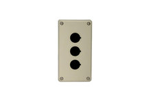 IDEC FB2W-312Z - Enclosure with 3 holes for 22mm HW TW & XW switches 140x76mm (LxW) Beige